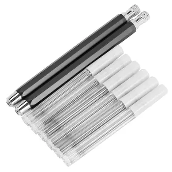2 Бр Титуляр за грифеля 5,6 мм, автоматичен механичен молив с острилка ви и грифельной дресинг въглища, 6 бр допълнителни грифельных бензиностанции