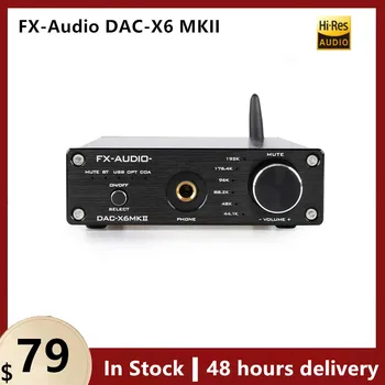 FX-Audio КПР-X6 MKII ESS9018 TPA6120 Чип, Bluetooth 5.0 APTX SPDIF Коаксиален аудио Усилвател на PC-USB, RCA, USB Декодер КПР