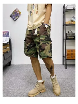Мъжки летни Памучни Армейските Тактически Камуфляжные Панталони с много джобове, Свободни Мъжки Панталони в стил Милитари, Новост 2023
