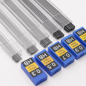 1/12 бр 0,3 0,5 0,7 0,9 1,3 2,0 мм, Сменяеми сменяеми кабели за зареждане с гориво, Зареждане с гориво за механични моливи за рисуване Автоматични моливи